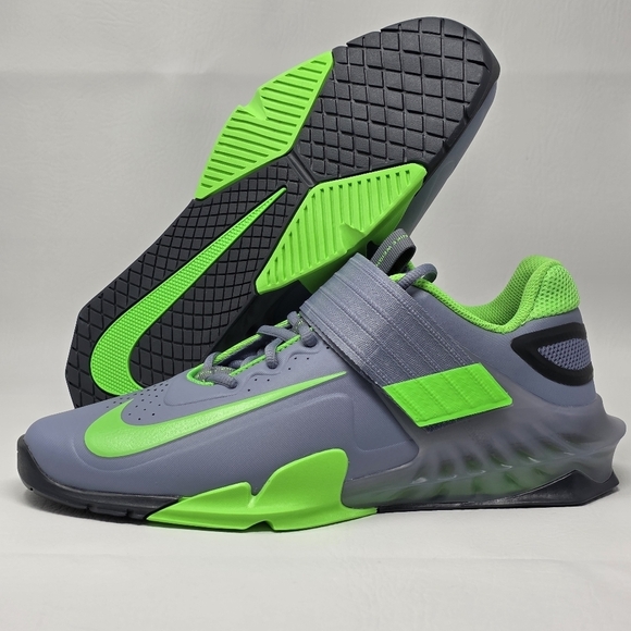 Nike Savaleos Weightlifting Shoes Mens Size 10.5 CV5708-401 Gray Green Black New